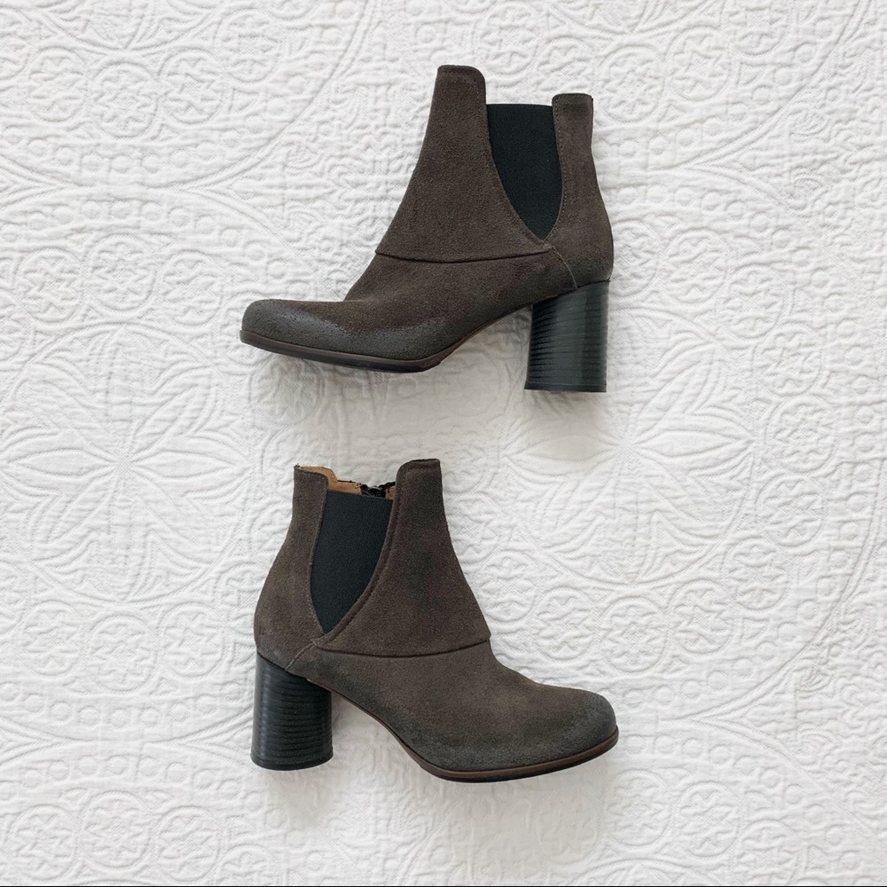 Gidigio‎ Italian Leather Suede Ankle Boots